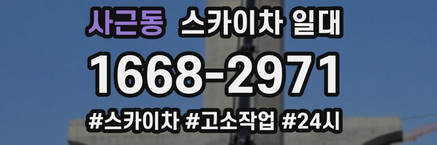 사근동 스카이차 일대
