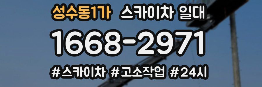 성수동1가 스카이차 일대