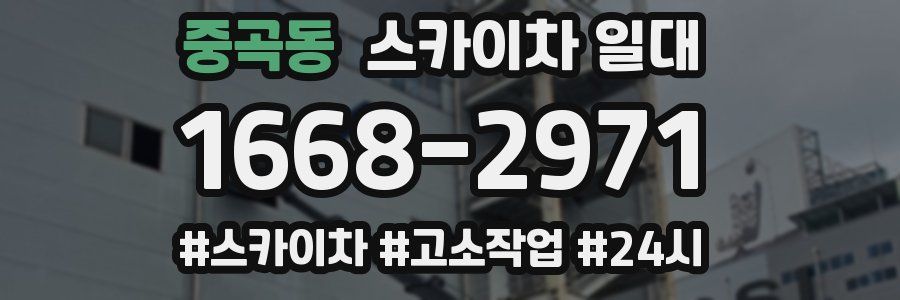 중곡동 스카이차 일대