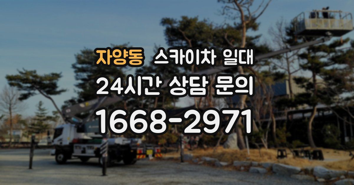 자양동 스카이차 일대