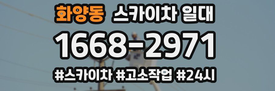 화양동 스카이차 일대