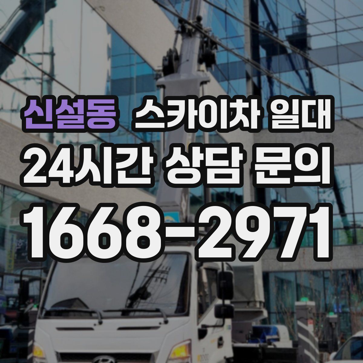 신설동 스카이차 일대
