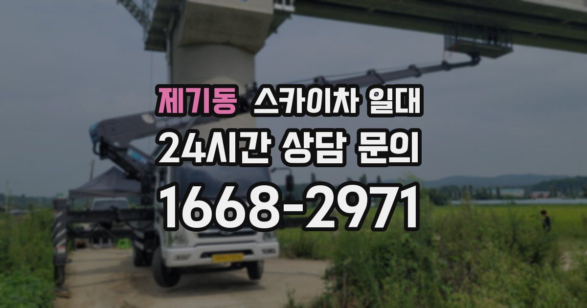 제기동 스카이차 일대