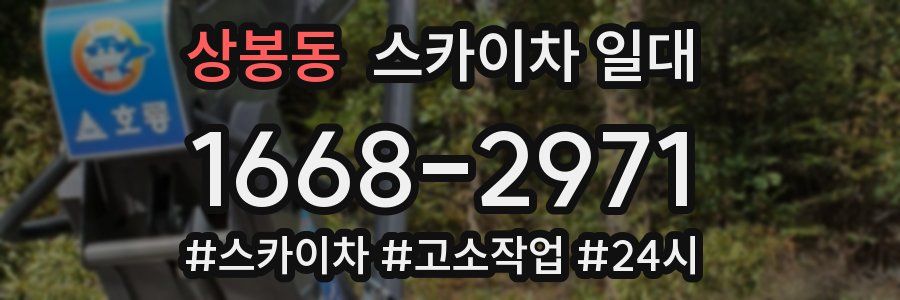 상봉동 스카이차 일대