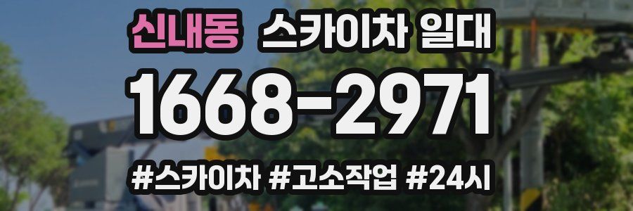 신내동 스카이차 일대