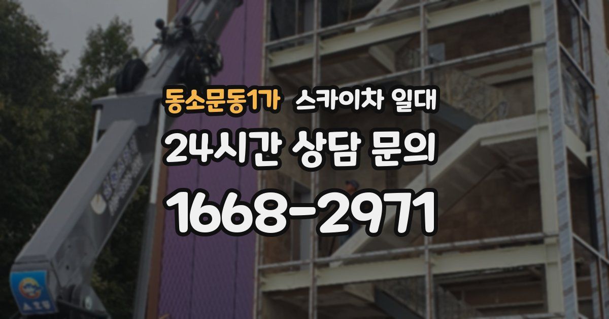 동소문동1가 스카이차 일대