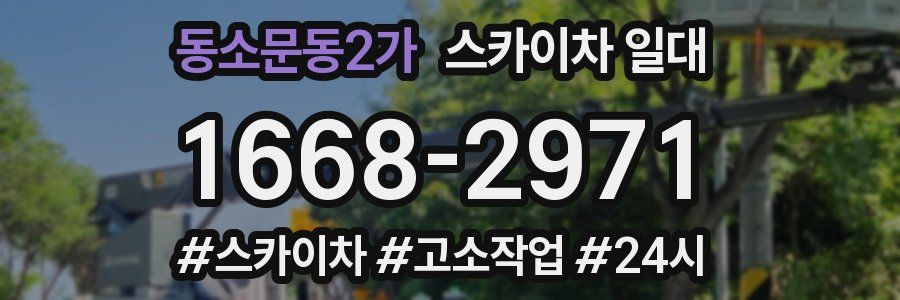 동소문동2가 스카이차 일대