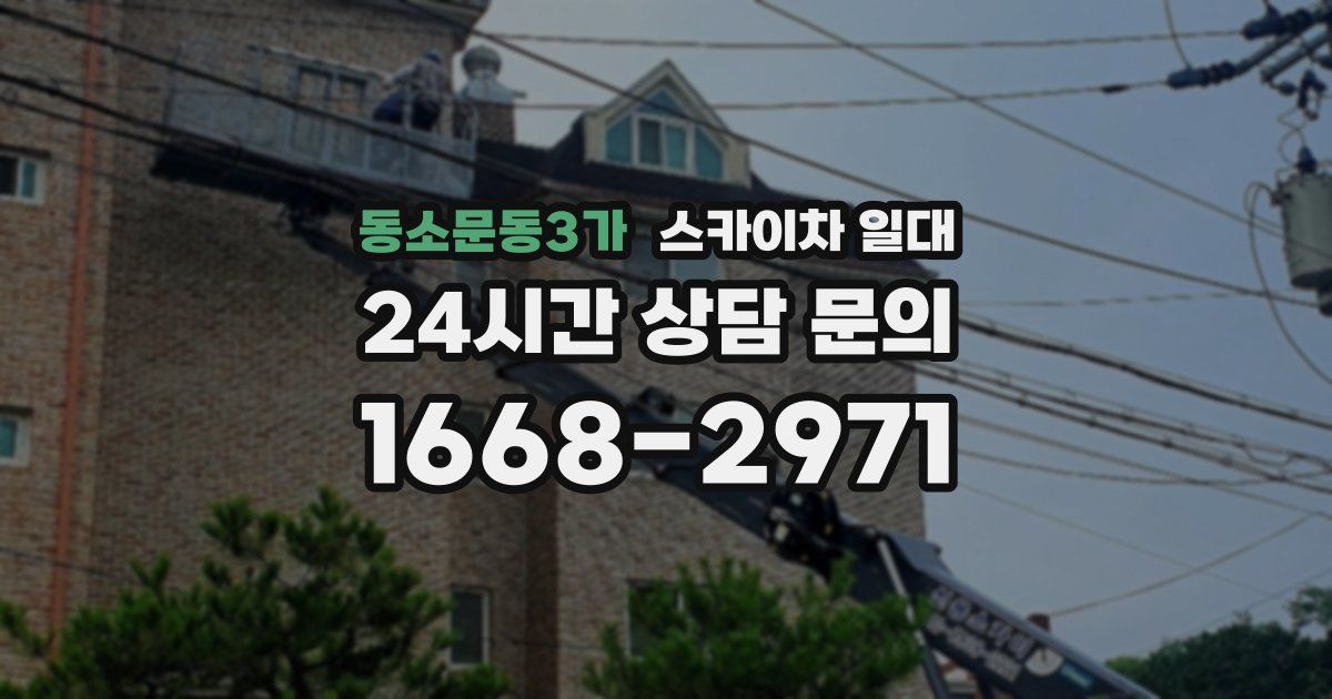 동소문동3가 스카이차 일대