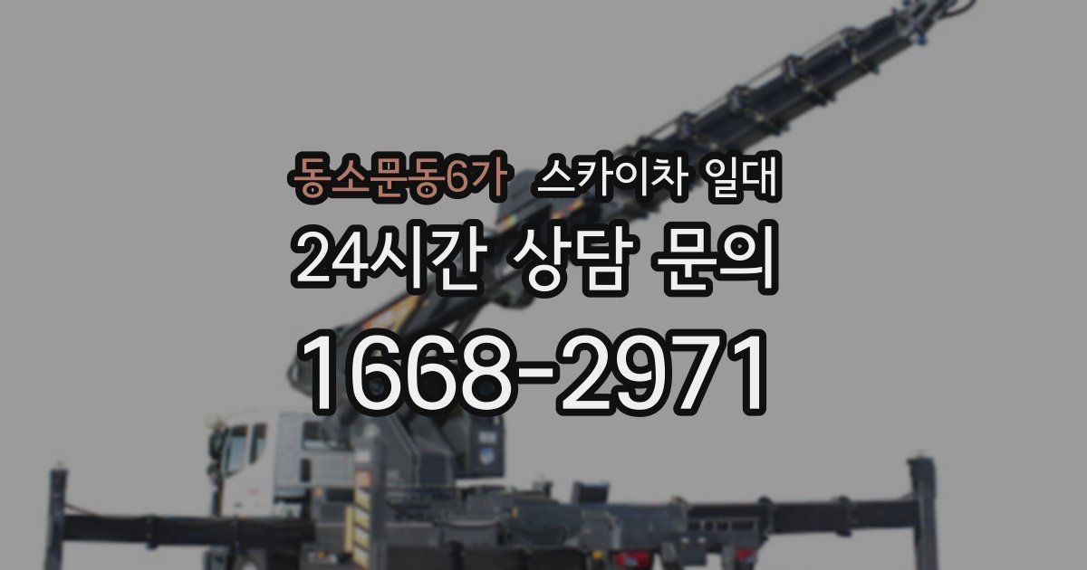 동소문동6가 스카이차 일대