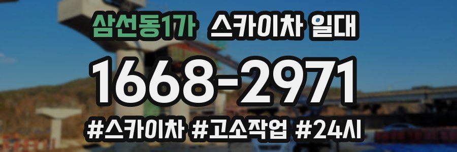 삼선동1가 스카이차 일대