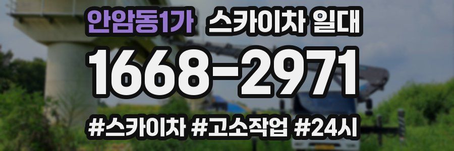 안암동1가 스카이차 일대