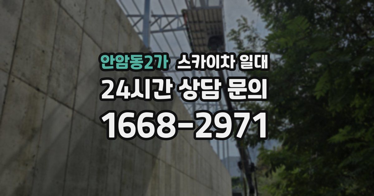 안암동2가 스카이차 일대