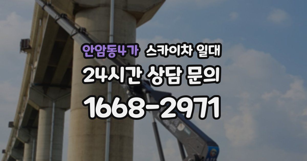 안암동4가 스카이차 일대