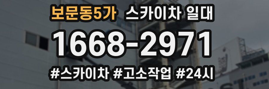 보문동5가 스카이차 일대