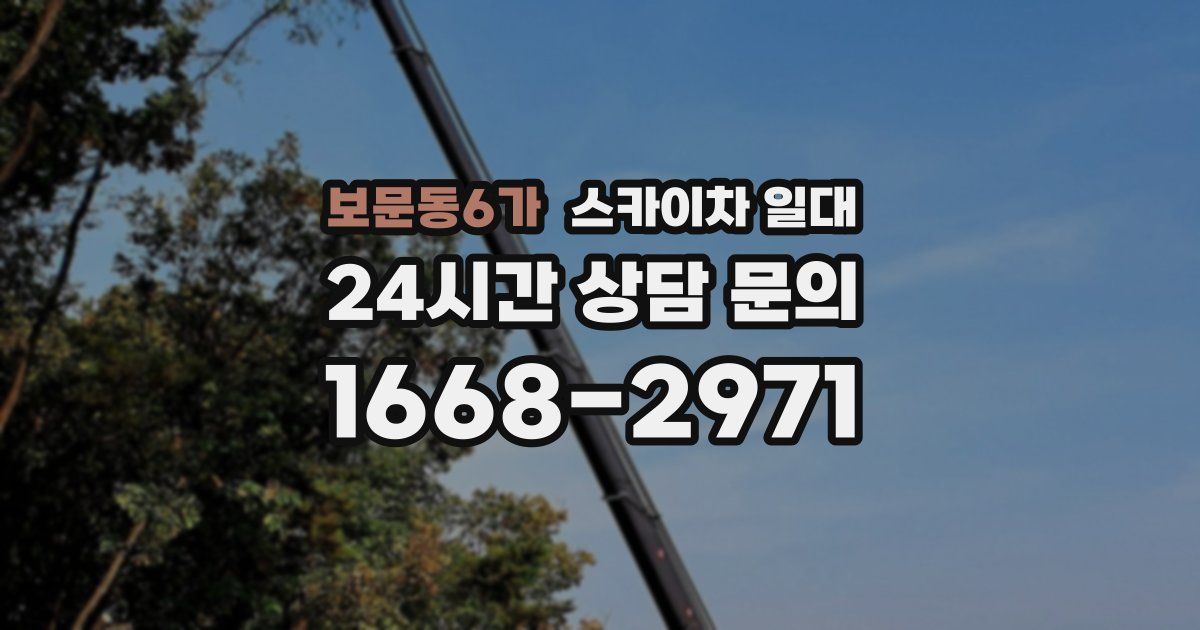 보문동6가 스카이차 일대