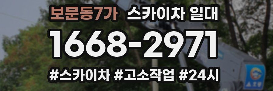 보문동7가 스카이차 일대