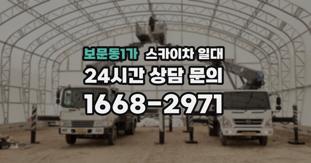 보문동1가 스카이차 일대