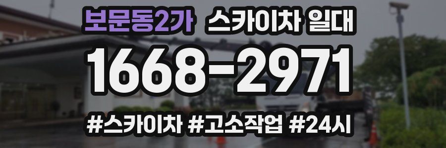 보문동2가 스카이차 일대