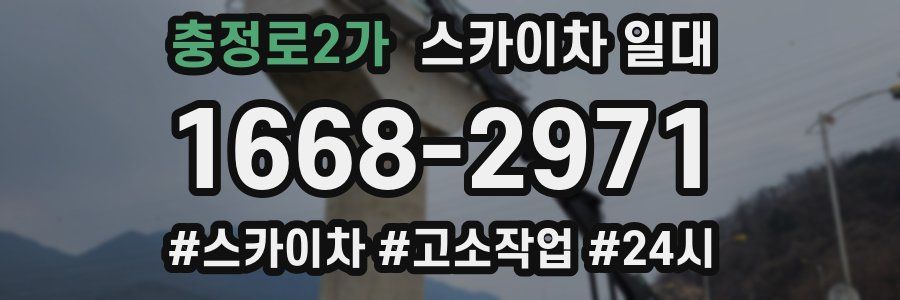 충정로2가 스카이차 일대