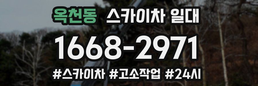 옥천동 스카이차 일대