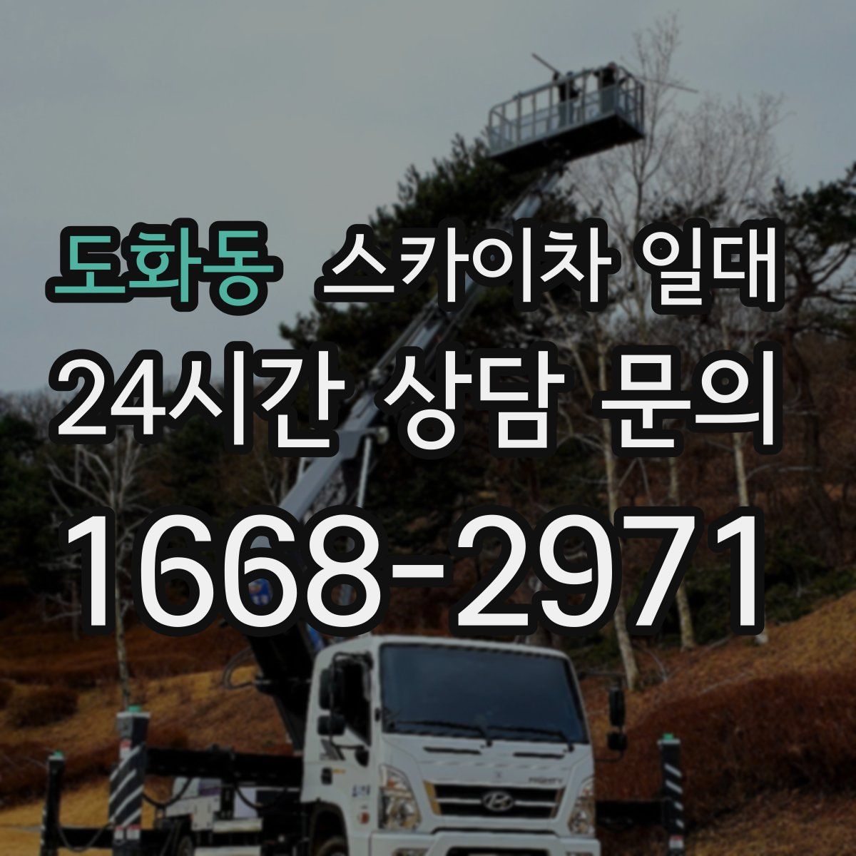 도화동 스카이차 일대