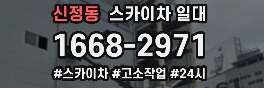 신정동 스카이차 일대