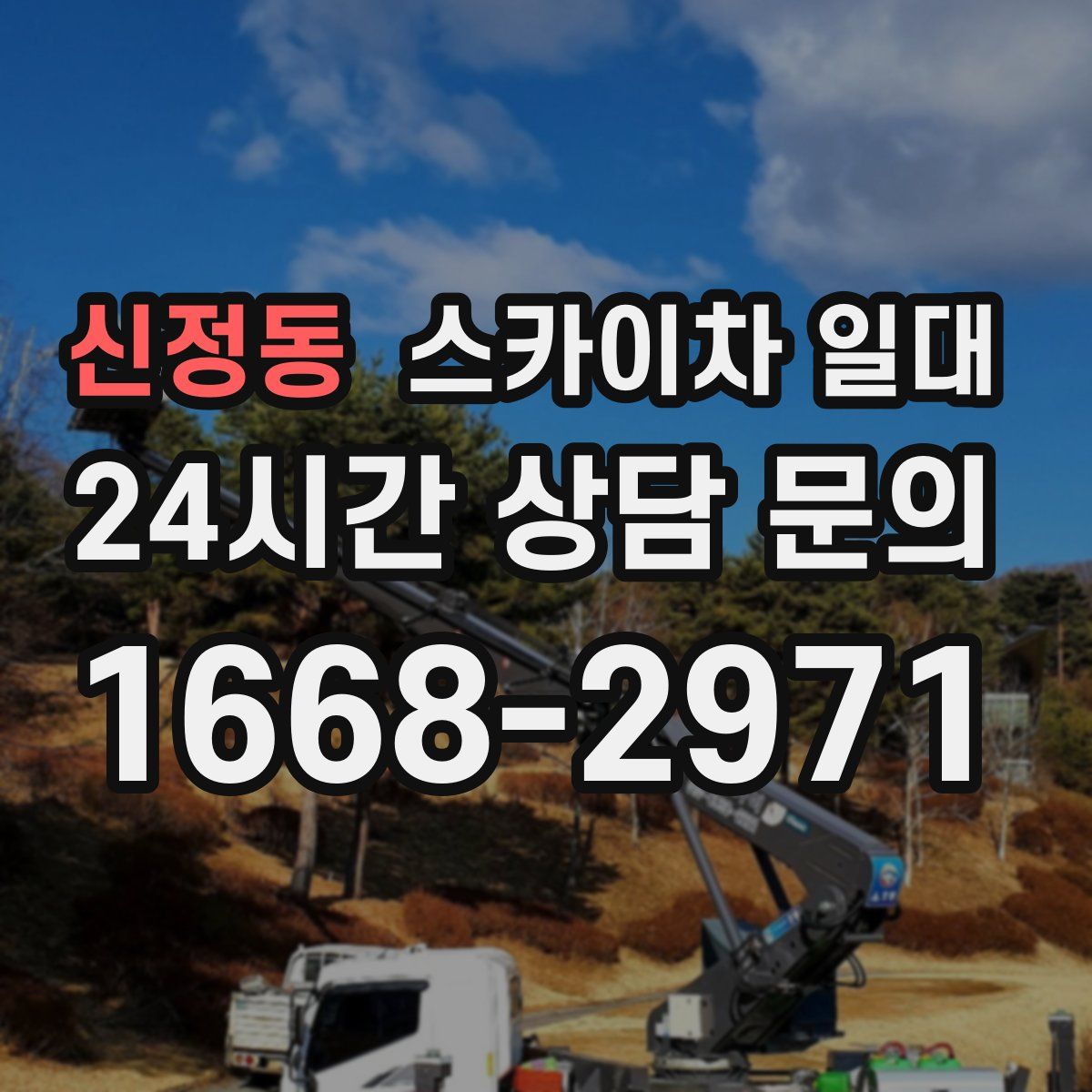 신정동 스카이차 일대