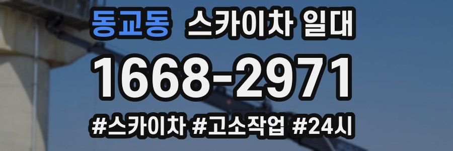 동교동 스카이차 일대