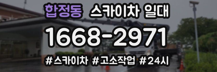 합정동 스카이차 일대