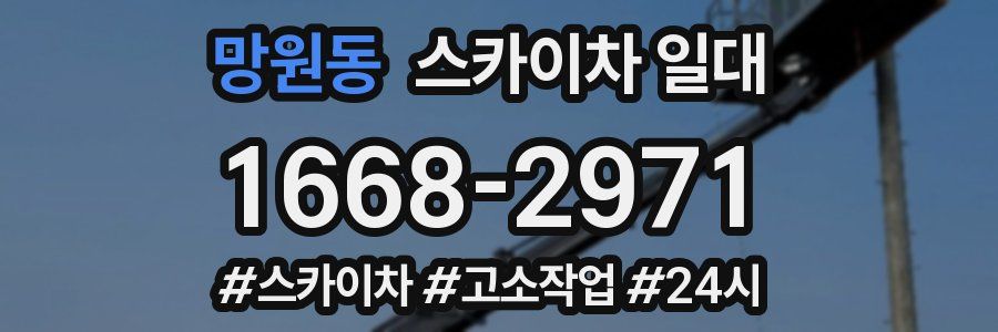 망원동 스카이차 일대