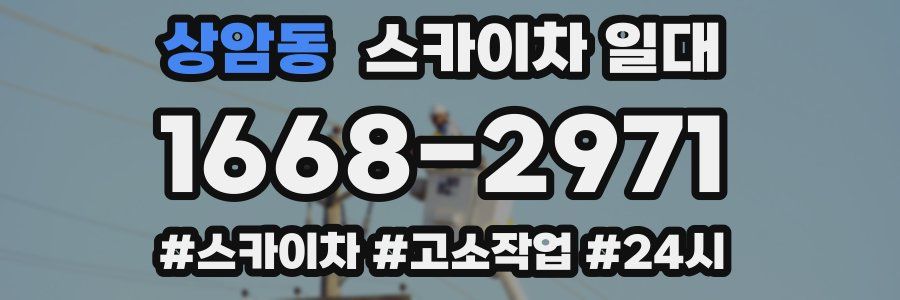 상암동 스카이차 일대