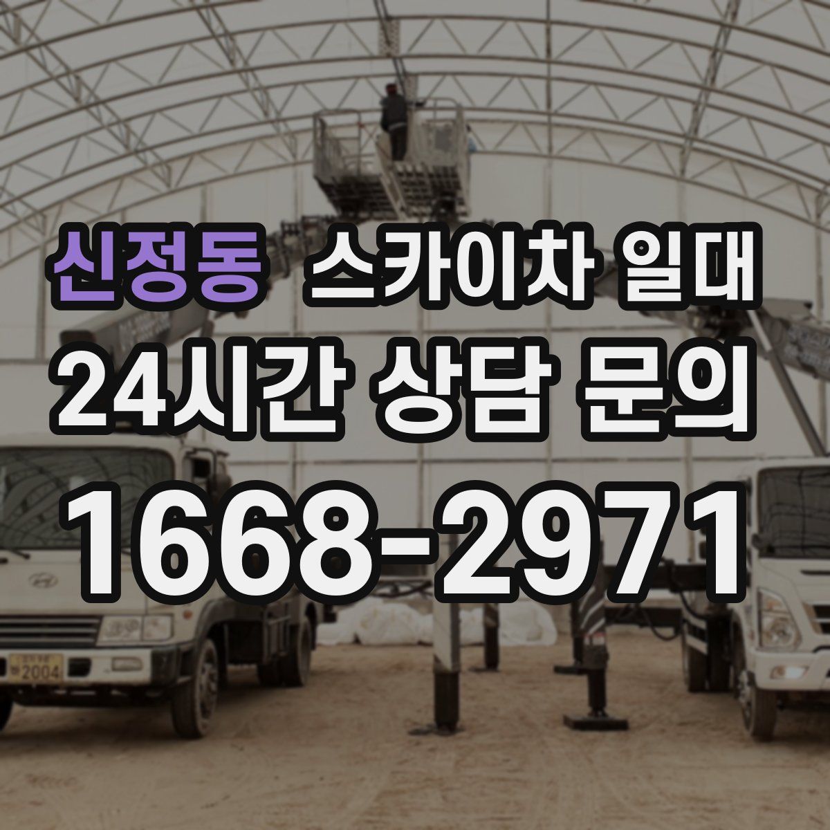 신정동 스카이차 일대