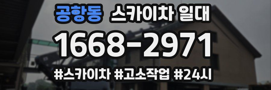 공항동 스카이차 일대