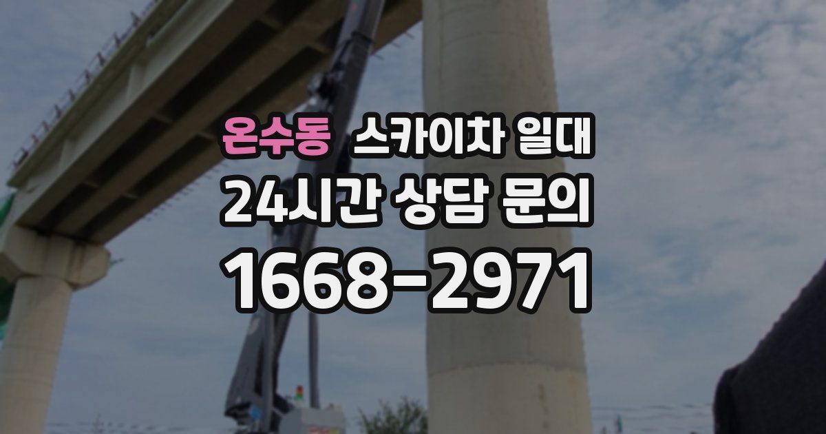 온수동 스카이차 일대