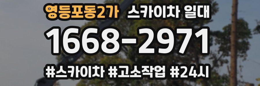 영등포동2가 스카이차 일대