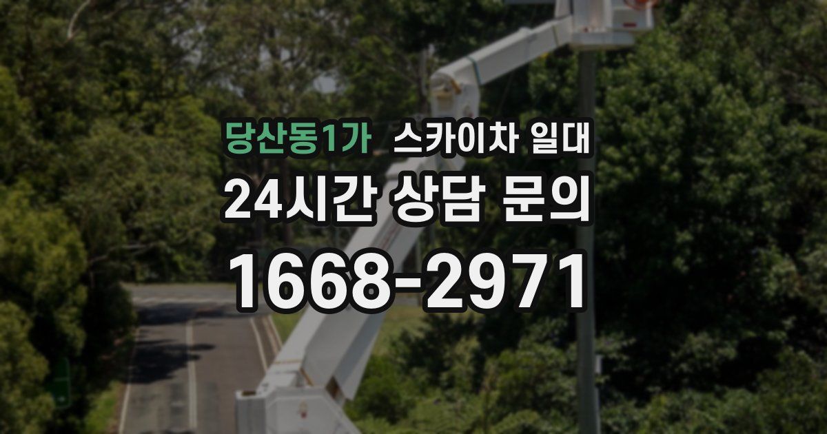 당산동1가 스카이차 일대