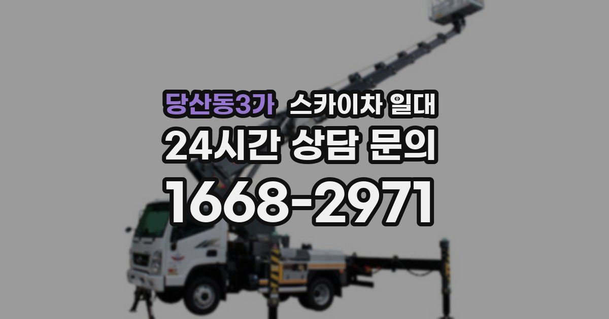 당산동3가 스카이차 일대