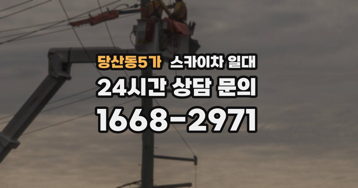 당산동5가 스카이차 일대