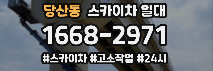 당산동 스카이차 일대