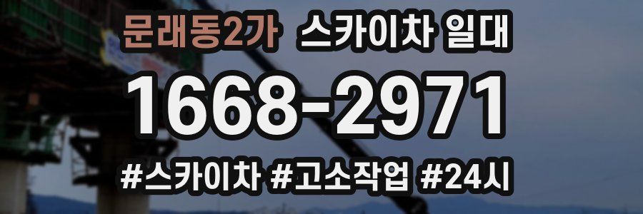 문래동2가 스카이차 일대