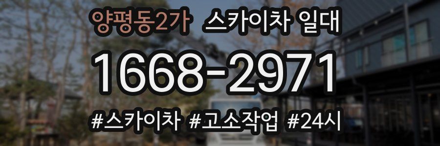 양평동2가 스카이차 일대