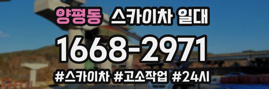 양평동 스카이차 일대