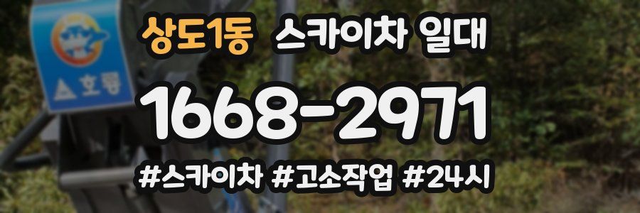 상도1동 스카이차 일대