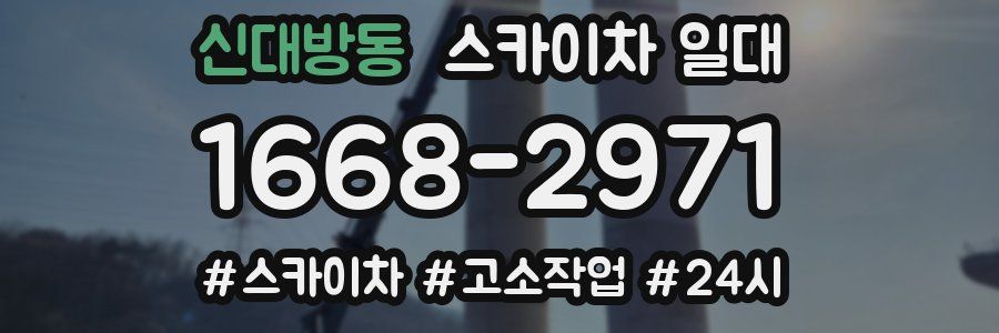 신대방동 스카이차 일대