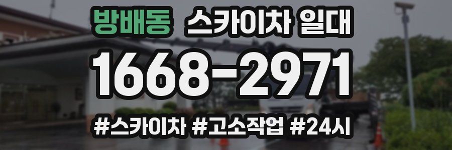 방배동 스카이차 일대