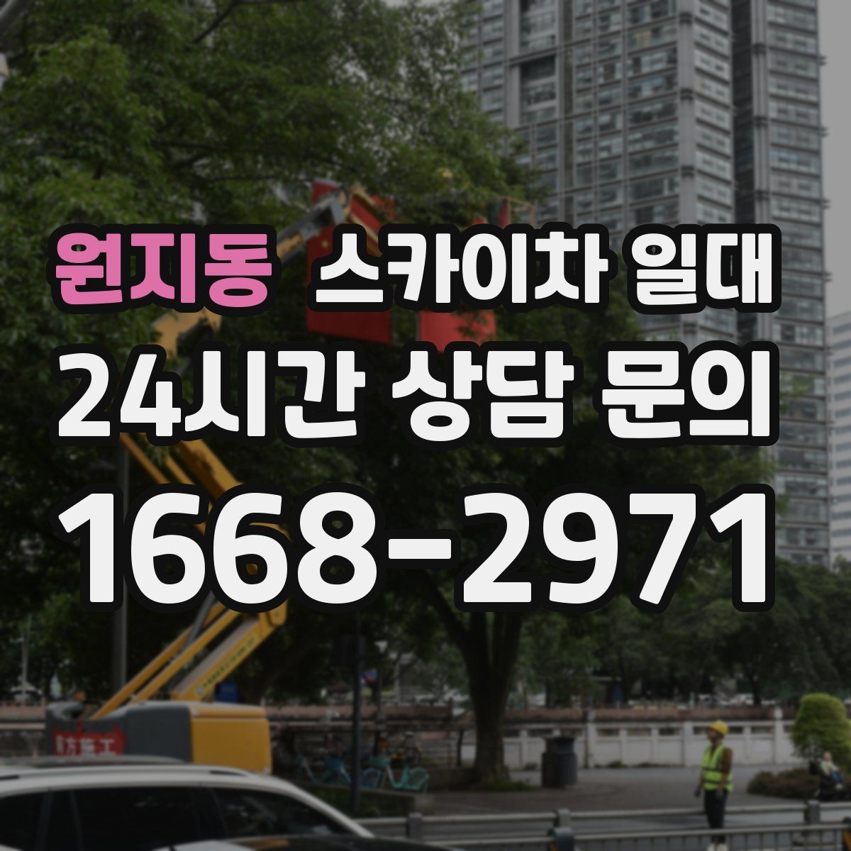 원지동 스카이차 일대