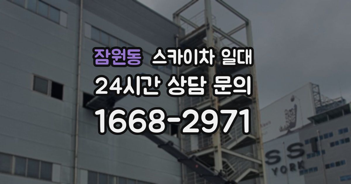 잠원동 스카이차 일대