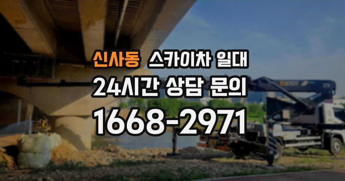 신사동 스카이차 일대