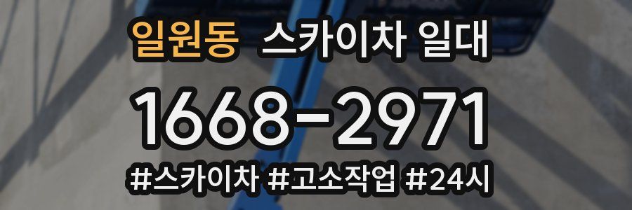일원동 스카이차 일대
