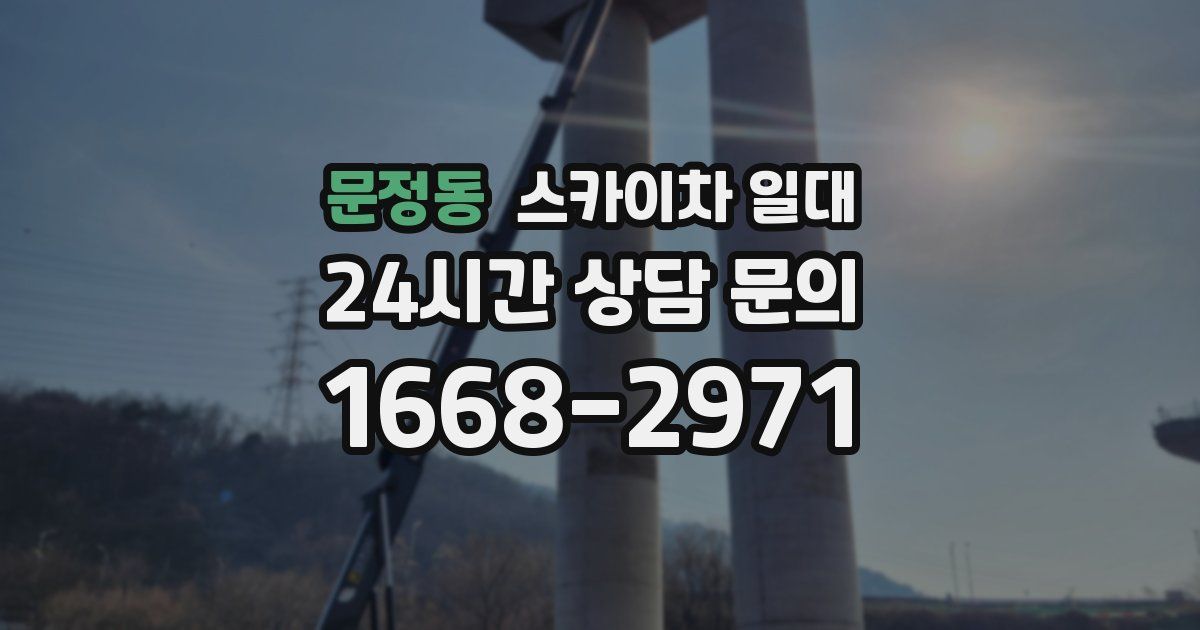 문정동 스카이차 일대
